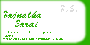 hajnalka sarai business card